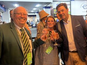 Champagne toast with the Eclipse team Saturday at Laurel Park